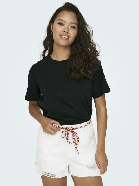 Jacqueline de Yong Черна дамска тениска JDY PISA