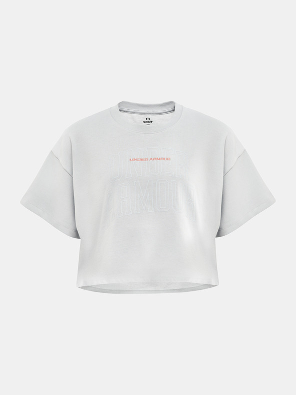 Under Armour Дамска тениска Under Armour UA W VARSITY MIX HW SS CROP-GRY