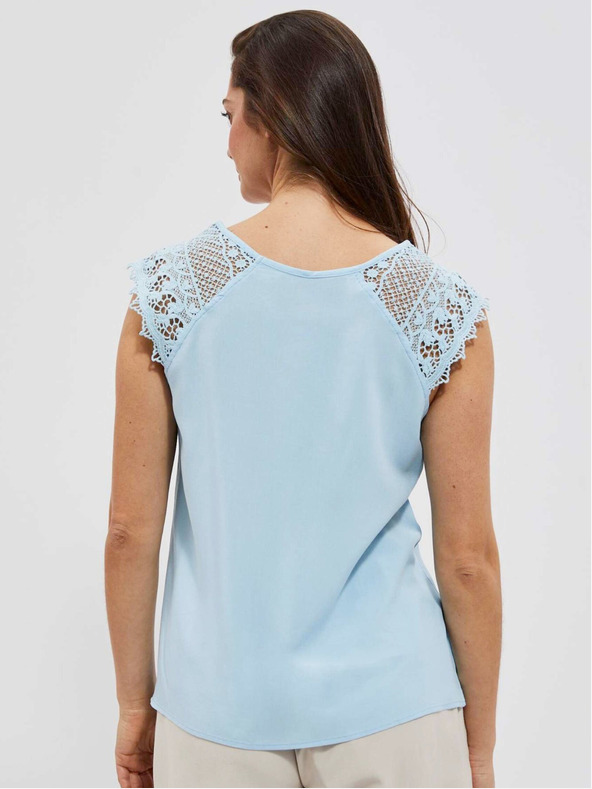 Moodo Светлосин топ Moodo