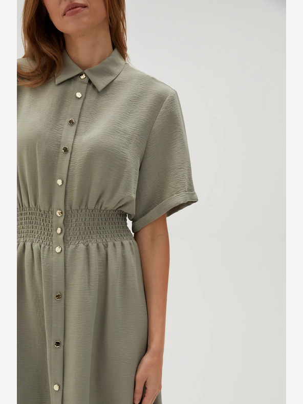 Moodo Светлозелена дамска рокля с риза Moodo