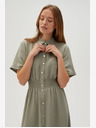Moodo Светлозелена дамска рокля с риза Moodo