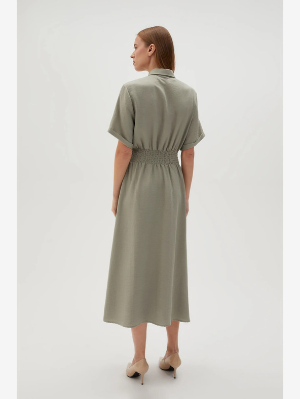 Moodo Светлозелена дамска рокля с риза Moodo