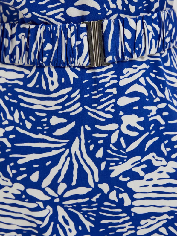 Moodo Синя шарена миди рокля Moodo