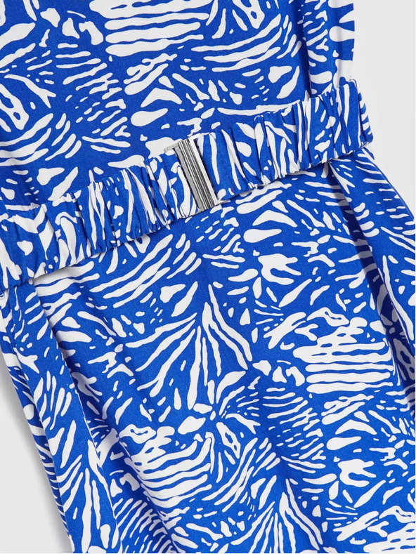 Moodo Синя шарена миди рокля Moodo