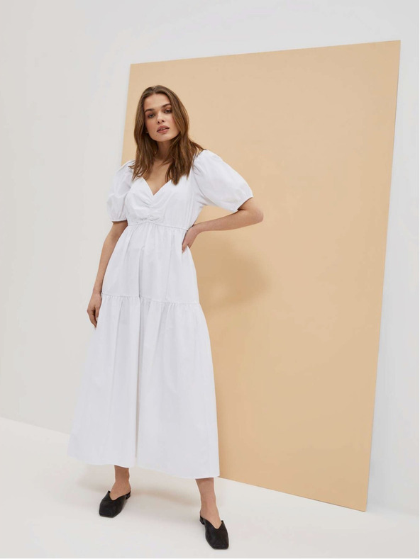 Moodo Бяла дамска рокля Moodo