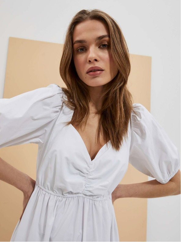 Moodo Бяла дамска рокля Moodo