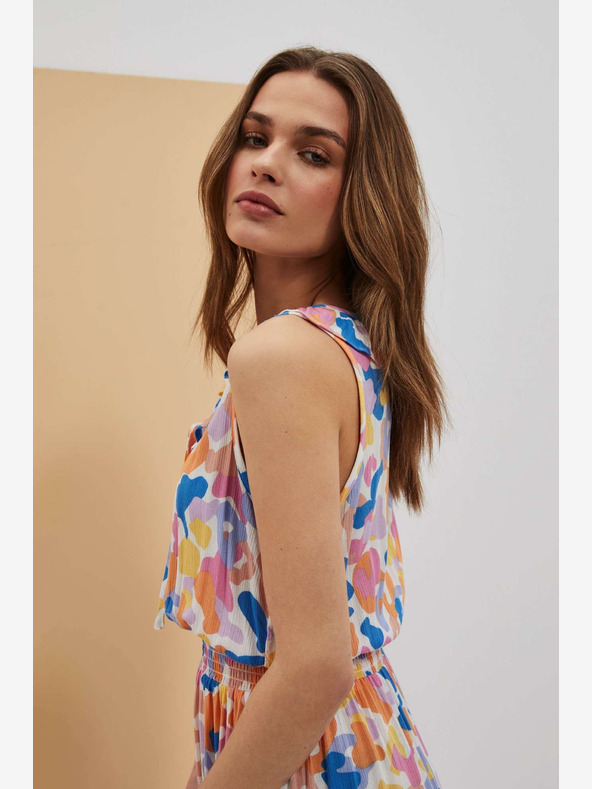 Moodo Кремава шарена рокля Moodo