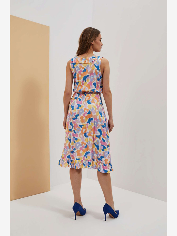 Moodo Кремава шарена рокля Moodo