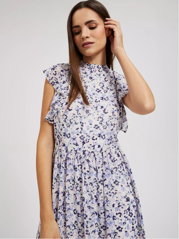 Moodo Синя флорална макси рокля Moodo