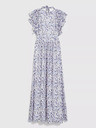 Moodo Синя флорална макси рокля Moodo