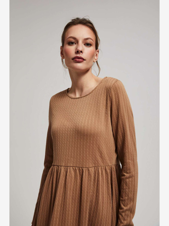 Moodo Дамска рокля с ребра Moodo