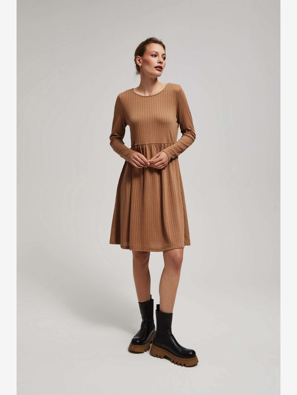 Moodo Дамска рокля с ребра Moodo