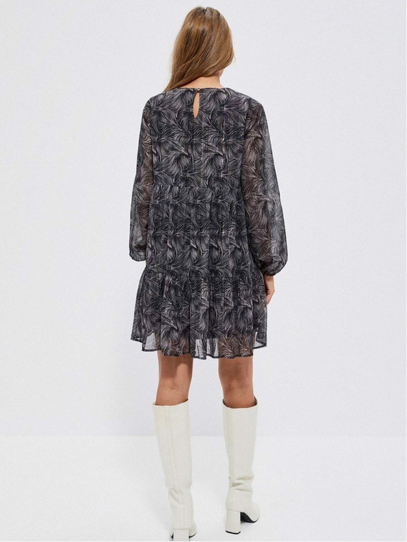 Moodo Черна дамска бохо рокля Moodo