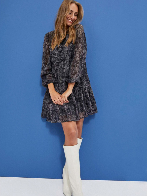 Moodo Черна дамска бохо рокля Moodo