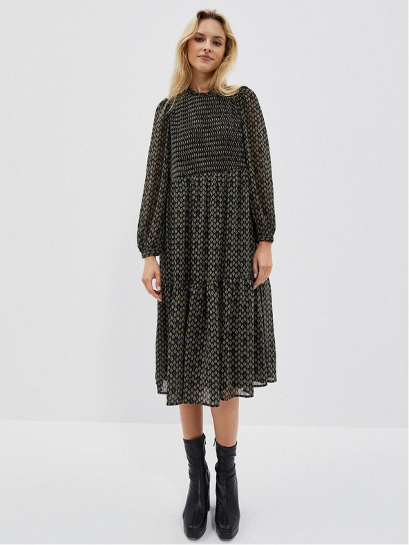 Moodo Черна дамска миди рокля Moodo