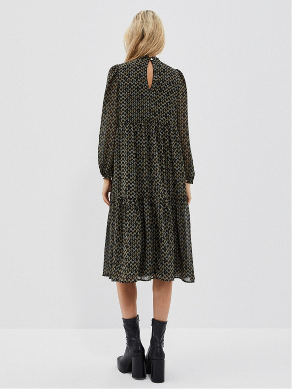 Moodo Черна дамска миди рокля Moodo