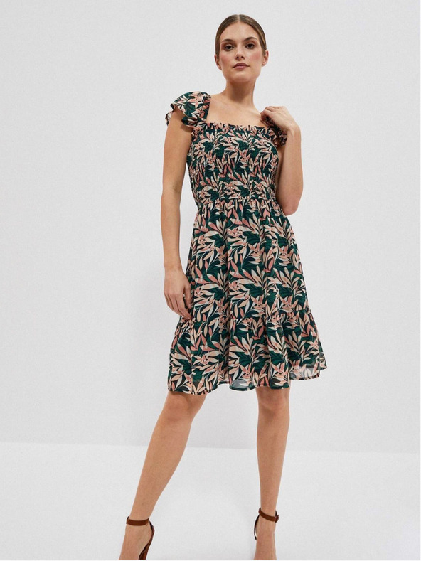 Moodo Дамска рокля с цветя Moodo