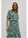 Moodo Зелена шарена рокля Moodo