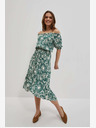 Moodo Зелена шарена рокля Moodo