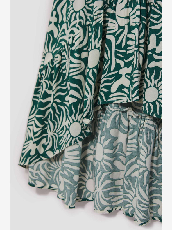 Moodo Зелена шарена рокля Moodo