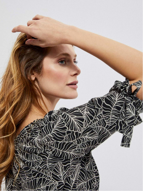 Moodo Риза от вискоза с флорален принт Moodo