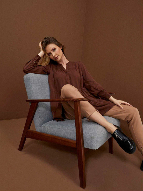 Moodo Кафява дамска рокля Moodo