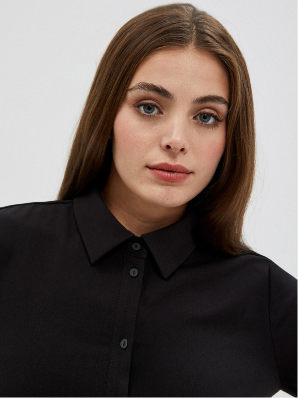 Moodo Черна дамска миди рокля Moodo