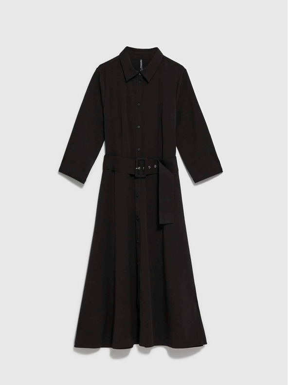 Moodo Черна дамска миди рокля Moodo