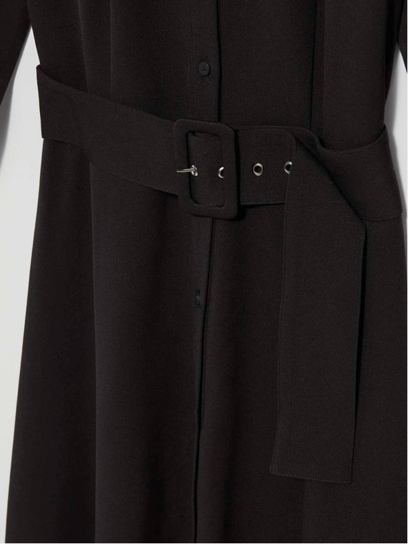 Moodo Черна дамска миди рокля Moodo