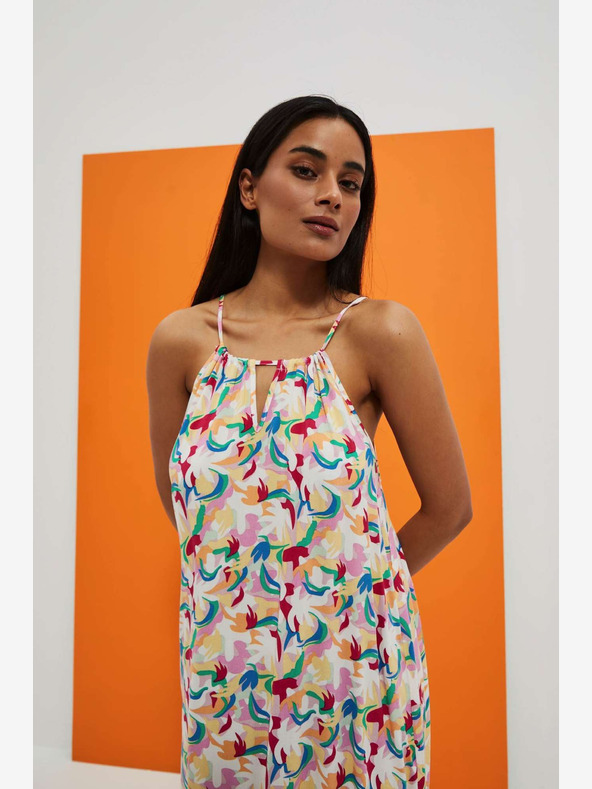 Moodo Лятна рокля без презрамки с шарки Moodo