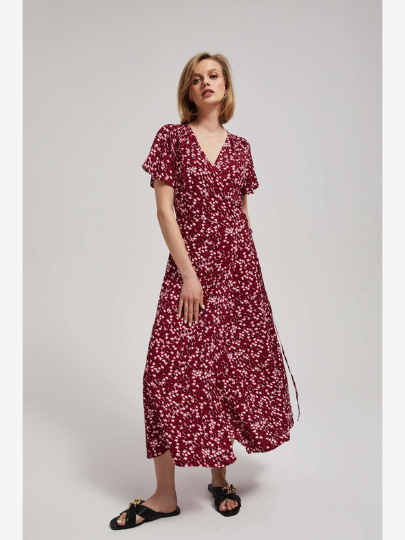 Moodo Тъмнорозова макси рокля Moodo