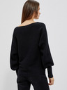 Moodo Черен дамски пуловер Moodo