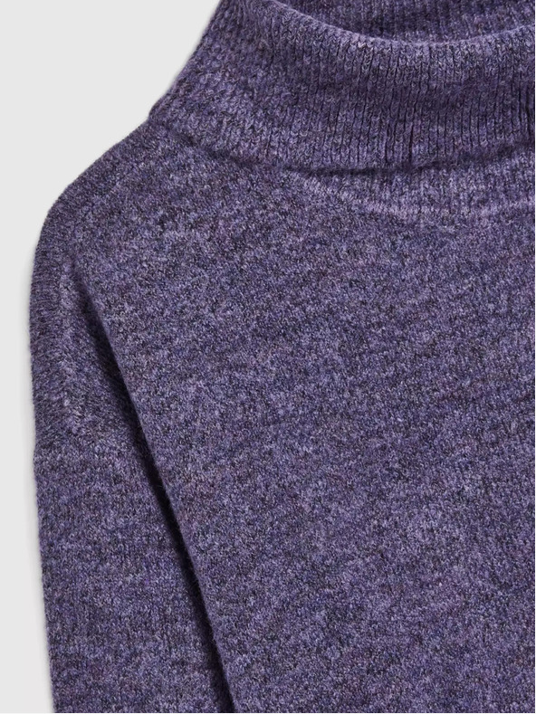 Moodo Лилав пуловер с ролетка Moodo