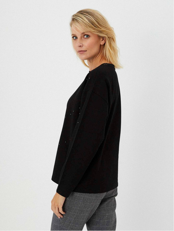 Moodo Черен дамски пуловер Moodo