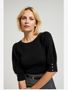 Moodo Черен дамски пуловер Moodo