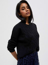 Moodo Черен дамски пуловер Moodo