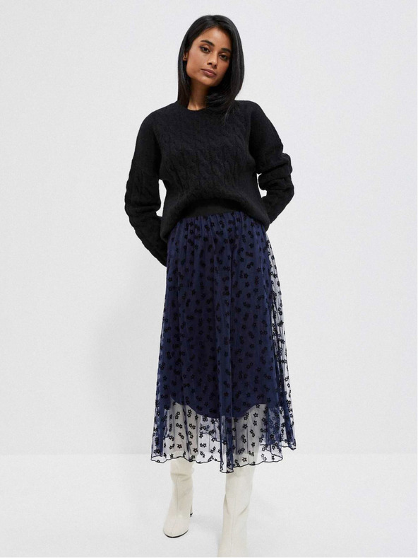 Moodo Черен дамски пуловер Moodo