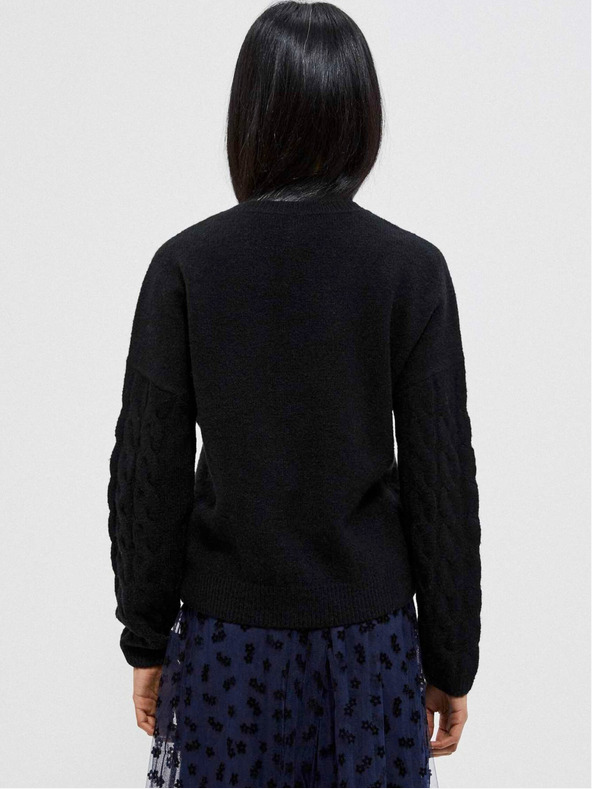 Moodo Черен дамски пуловер Moodo