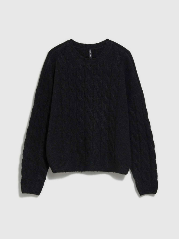 Moodo Черен дамски пуловер Moodo