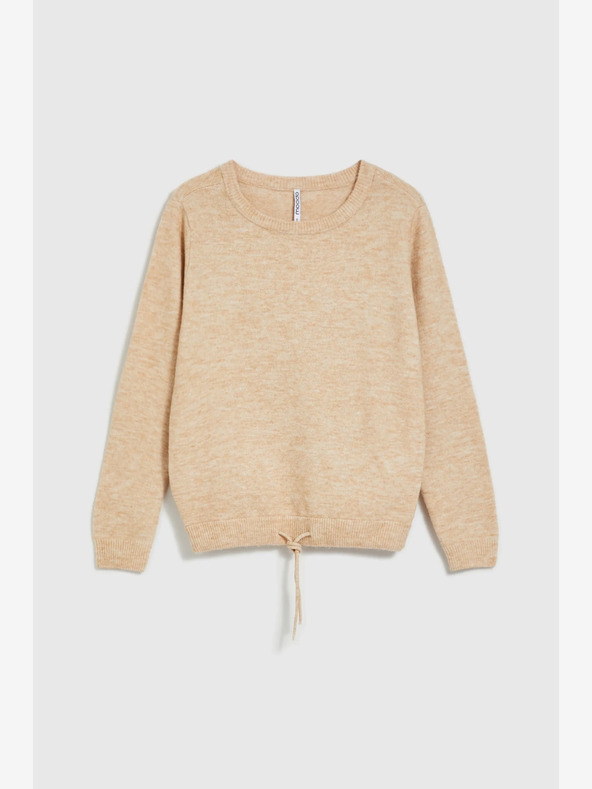 Moodo Бежов дамски пуловер Moodo