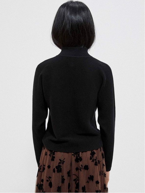 Moodo Черен дамски пуловер Moodo