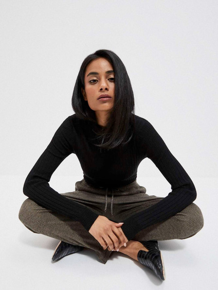 Moodo Черен дамски пуловер Moodo