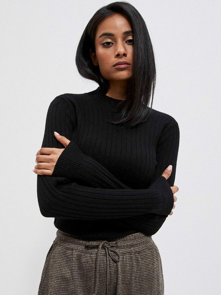 Moodo Черен дамски пуловер Moodo