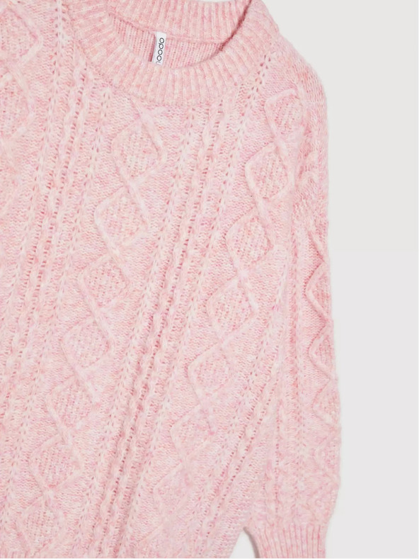 Moodo Розов пуловер със свободна кройка Moodo