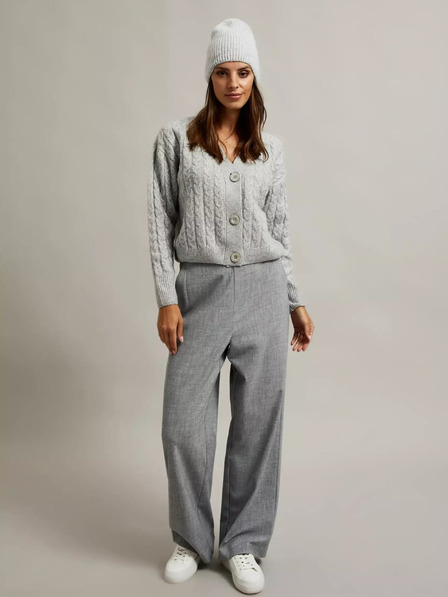 Moodo Сива къса жилетка с копчета Moodo