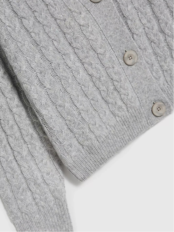 Moodo Сива къса жилетка с копчета Moodo