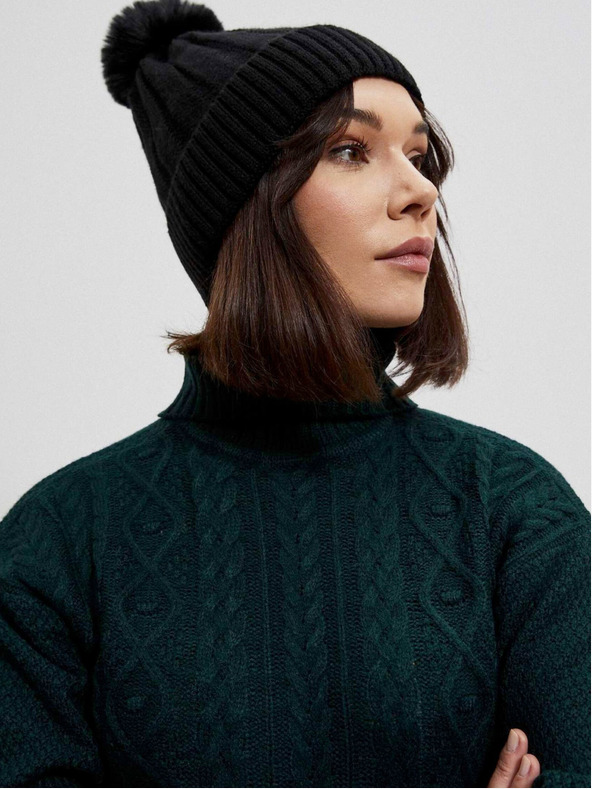 Moodo Тъмнозелен дамски пуловер Moodo