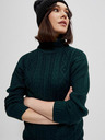 Moodo Тъмнозелен дамски пуловер Moodo