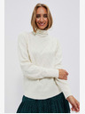 Moodo Кремав дамски пуловер Moodo