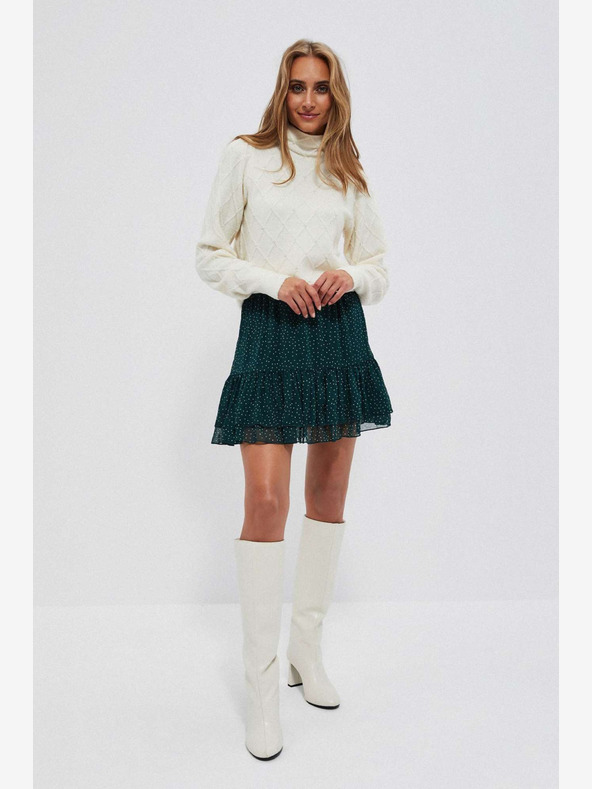 Moodo Кремав дамски пуловер Moodo